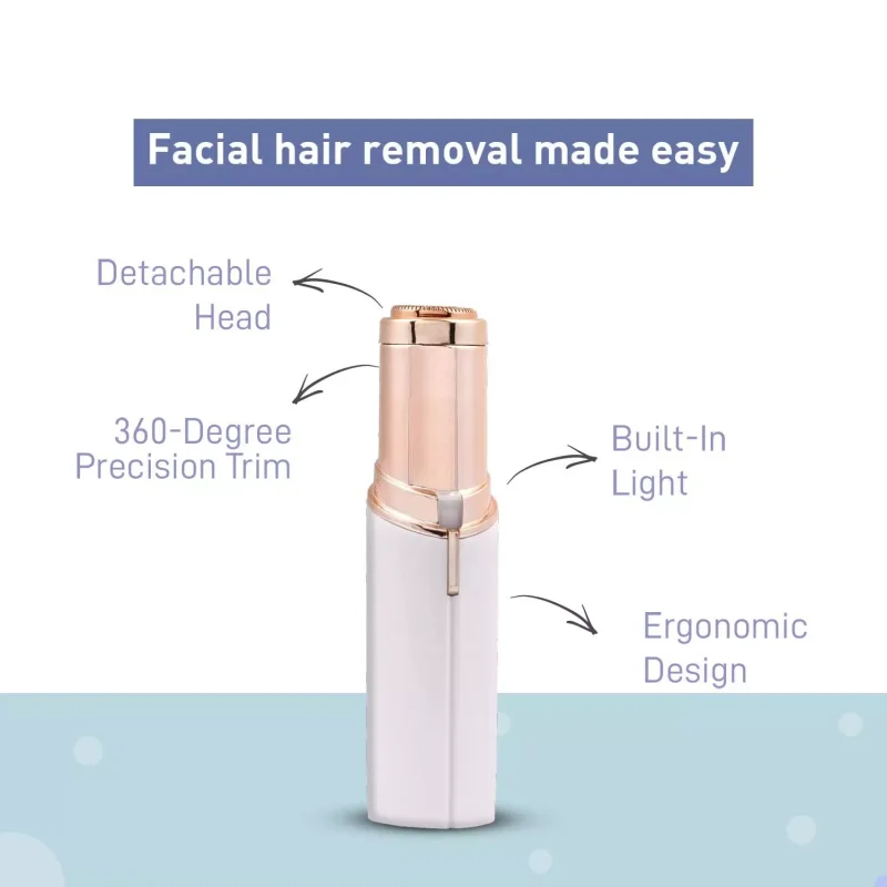 Face Mini Electric Eyebrow Trimmer For Women Bikini Trimmer Painless Shaver Automatic Machine for Shaving and Nose Hair Beauty - Image 4