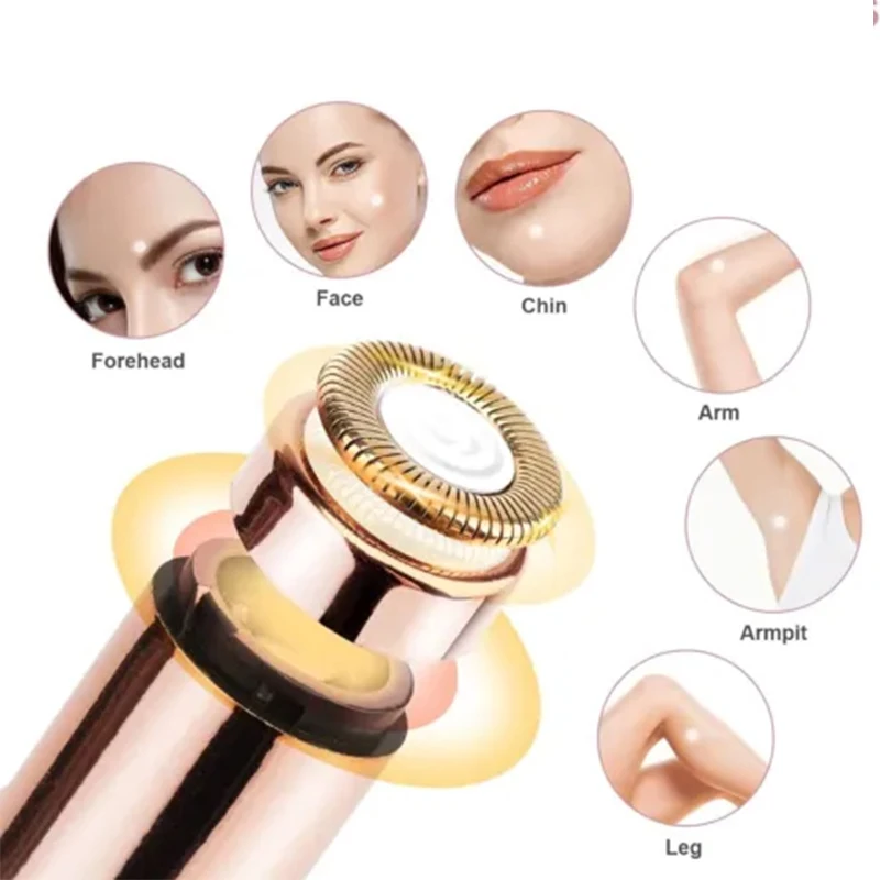 Face Mini Electric Eyebrow Trimmer For Women Bikini Trimmer Painless Shaver Automatic Machine for Shaving and Nose Hair Beauty - Image 6
