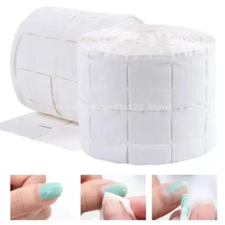 Wholesale 300pcs/roll Nail Polish Remover Pad UV Gel Nail Enamel Makeup Remover Cotton Wipes Lint Paper Manicure Cleaning Tool