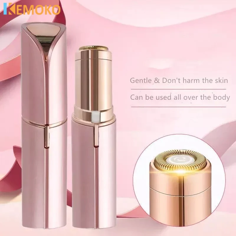 Electric Hair Removal Machine Eyebrow Trimmer Hot Sales Portable Lipstick Shaver Women's Remover Mini Shaver Electric Trimmer - Image 2