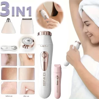 Electric Shaver for Women Female Razor Bikini Trimmer Facial Shavers for Ladies Body Underarms Legs Portable Painless Epilator