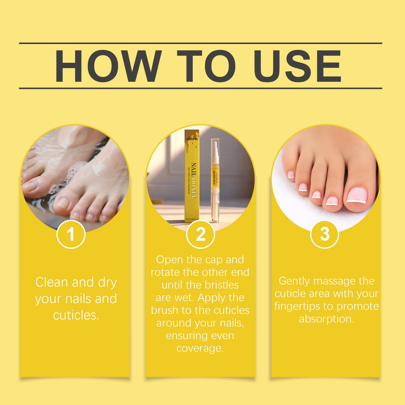 Honey Nail Oil Nourishing Cuticle Repair Nail Growth Anti-Dryness Restore Healthy Shiny Nails Strengthening Nail Nutrition Oil - Image 6