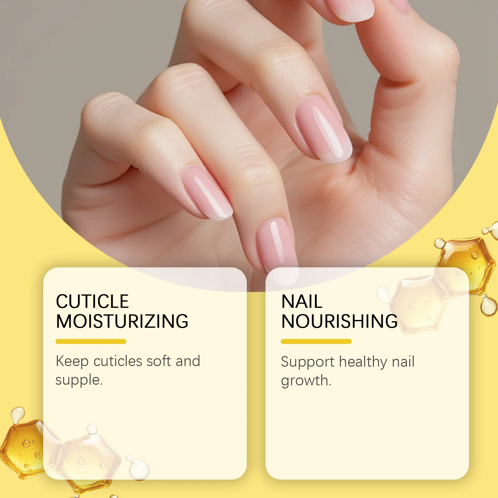 Honey Nail Oil Nourishing Cuticle Repair Nail Growth Anti-Dryness Restore Healthy Shiny Nails Strengthening Nail Nutrition Oil - Image 5
