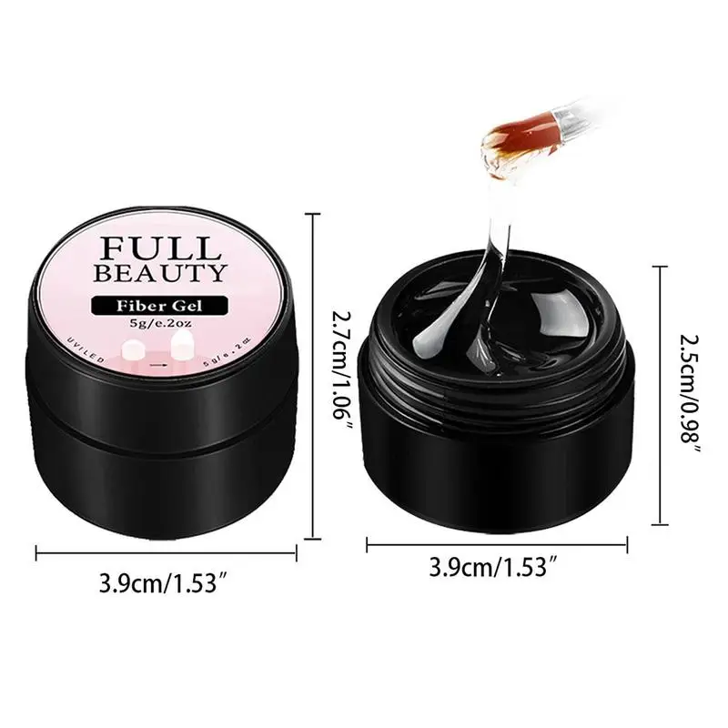 Clear Nail Extension Gel Nail Builder Nail Gel Polish Art Nail Extensions Gel Nail Polish Fiber Nail Gel For Extensions Manicure - Image 6