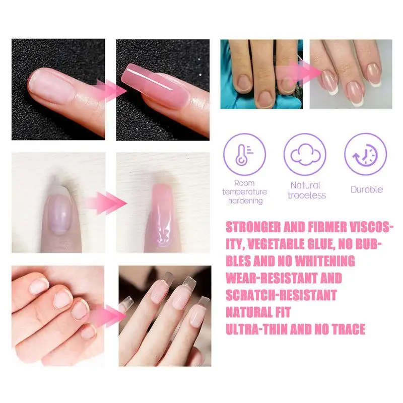 Clear Nail Extension Gel Nail Builder Nail Gel Polish Art Nail Extensions Gel Nail Polish Fiber Nail Gel For Extensions Manicure - Image 5
