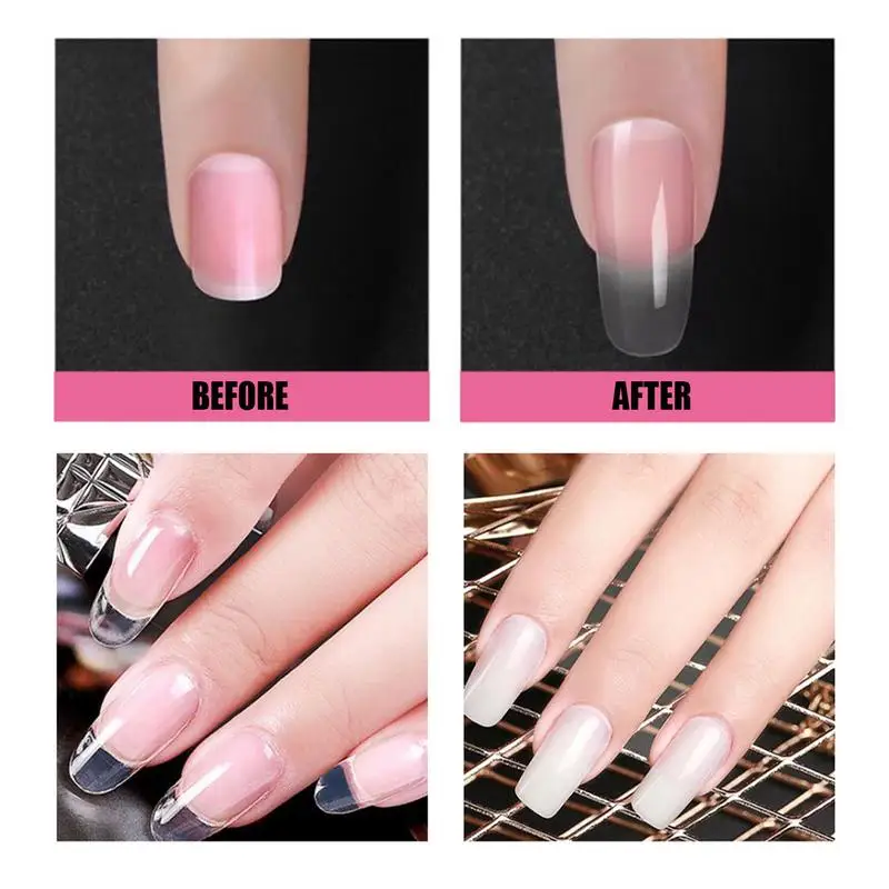 Clear Nail Extension Gel Nail Builder Nail Gel Polish Art Nail Extensions Gel Nail Polish Fiber Nail Gel For Extensions Manicure - Image 4